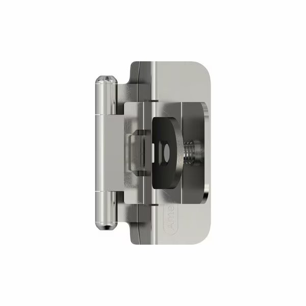 3/8in 10mm Inset Double Demountable Polished Chrome Cabinet Hinge, 1 Pair, Amerock, Mfr#: BPR870026